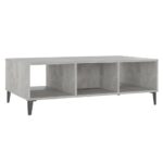 Table basse gris béton 103,5x60x35 cm bois d'ingénierie – Image 6