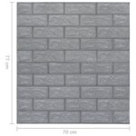 Papier peint 3D autoadhésif Briques 40 pcs Anthracite – Image 4