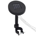 Tonnelle avec double toit et lumières LED 3x3 m Blanc – Image 4