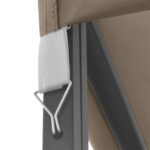 Tonnelle avec guirlande lumineuse à LED 4x3 m Taupe – Image 6