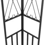 Tonnelle avec guirlande lumineuse à LED 3x3 m Crème Tissu – Image 4