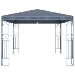 Tonnelle avec guirlande lumineuse à LED 400x300 cm Anthracite – Image 3