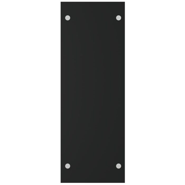 Portant de bois de chauffage Noir 40x35x100 cm Verre trempé – Image 2