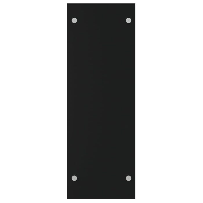 Portant de bois de chauffage Noir 80x35x100 cm Verre trempé – Image 2