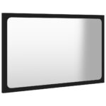 Ensemble de meubles de salle de bain Noir Bois d'ingénierie – Image 8