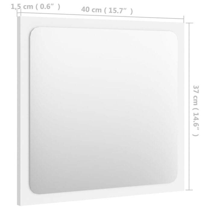Ensemble de meubles de salle de bain Blanc Aggloméré – Image 12