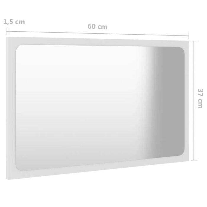 Ensemble de meubles de salle de bain Blanc Bois d'ingénierie – Image 12