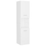 Ensemble de meubles de salle de bain Blanc Bois d'ingénierie – Image 8