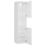 Ensemble de meubles de salle de bain Blanc Bois d'ingénierie – Image 9