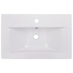 Ensemble de meubles de salle de bain Blanc Aggloméré – Image 12