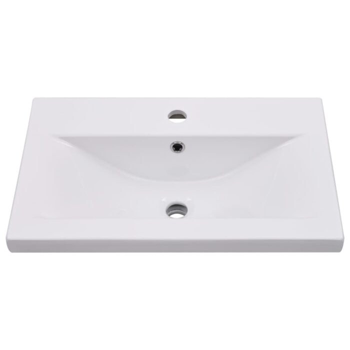 Ensemble de meubles de salle de bain Blanc Aggloméré – Image 12
