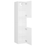 Ensemble de meubles de salle de bain Blanc Aggloméré – Image 3
