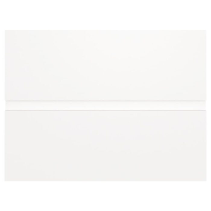 Ensemble de meubles de salle de bain blanc bois d'ingénierie – Image 11