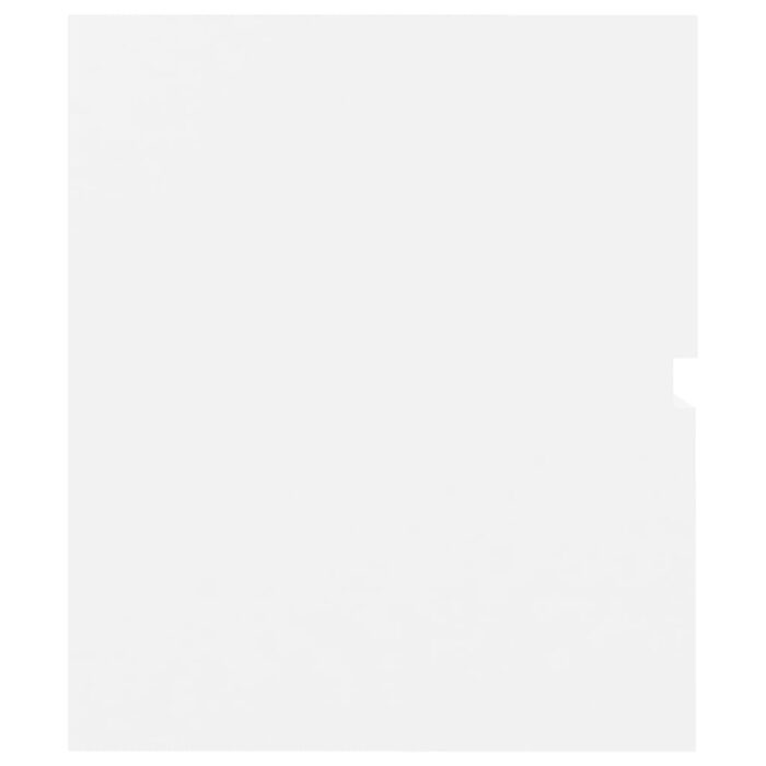 Ensemble de meubles de salle de bain blanc bois d'ingénierie – Image 12