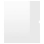 Ensemble de meubles de bain blanc brillant bois d'ingénierie – Image 12