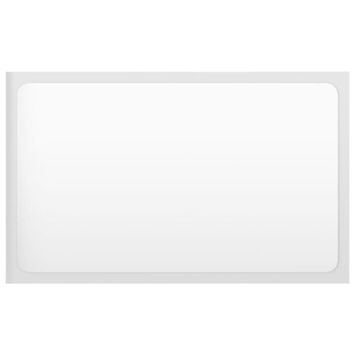 Ensemble de meubles de bain blanc brillant bois d'ingénierie – Image 7