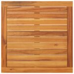Salon de jardin 2 pcs avec coussins blanc crème Bois d'acacia – Image 9