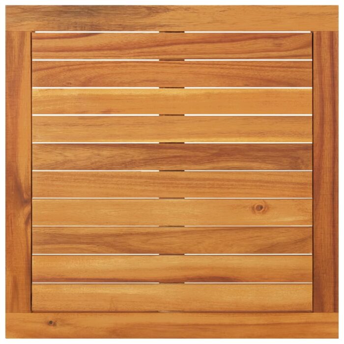 Salon de jardin 2 pcs avec coussins blanc crème Bois d'acacia – Image 9