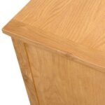 Meuble TV 110x35x44 cm Bois de chêne massif – Image 5