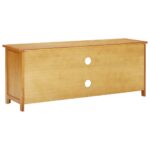 Meuble TV 110x35x44 cm Bois de chêne massif – Image 4