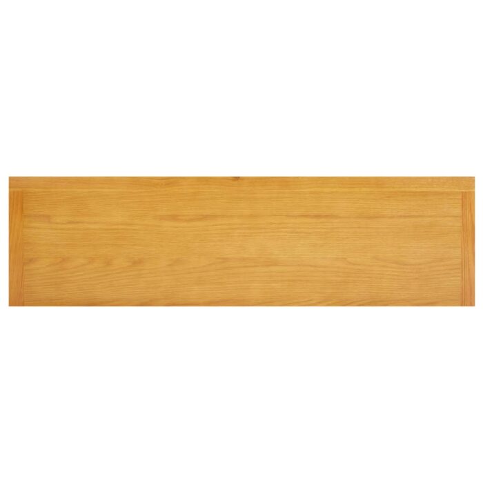 Meuble TV 110x35x44 cm Bois de chêne massif – Image 5