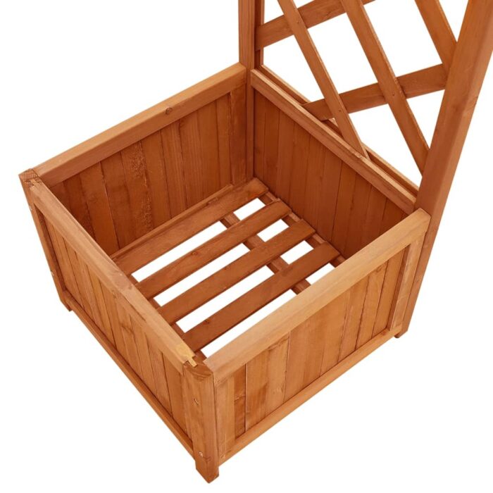 Pergola de jardin avec jardinière Bois pin massif – Image 3