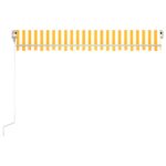 Auvent rétractable automatique 400x350 cm Jaune et blanc – Image 2