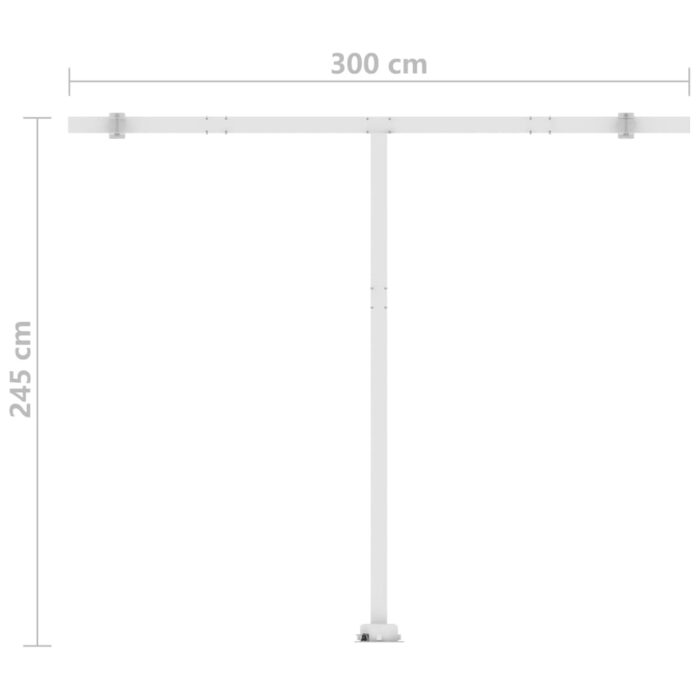 Auvent automatique sur pied 300x250 cm Orange/marron – Image 11