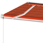 Auvent automatique sur pied 300x250 cm Orange/marron – Image 5
