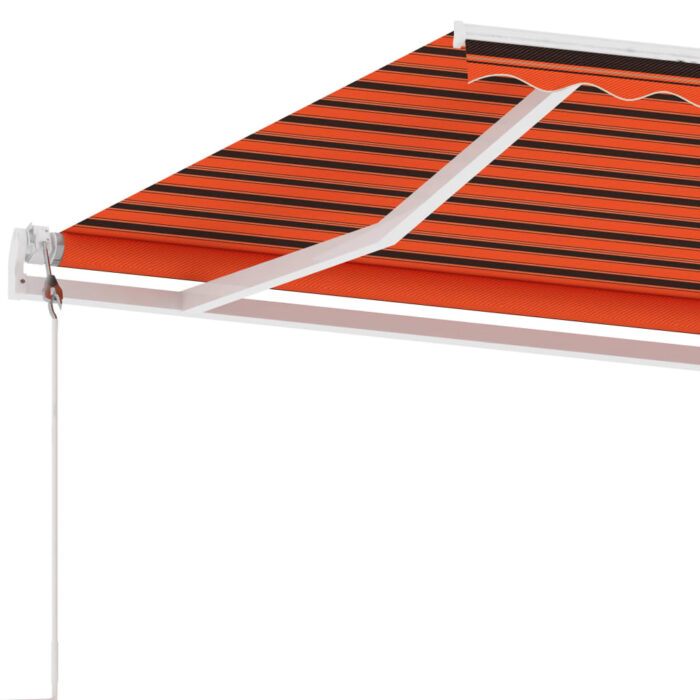 Auvent automatique sur pied 300x250 cm Orange/marron – Image 5