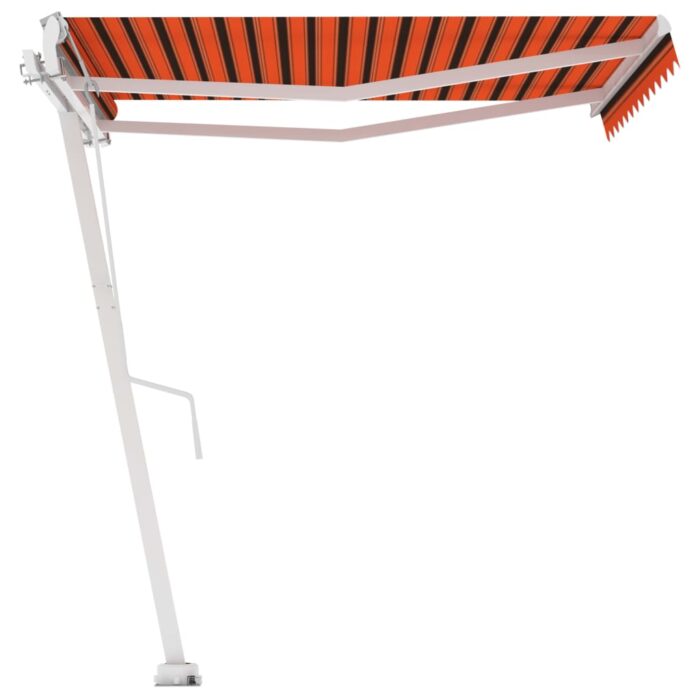 Auvent automatique sur pied 350x250 cm Orange/marron – Image 2