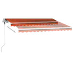 Auvent automatique sur pied 350x250 cm Orange/marron – Image 5