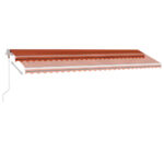 Auvent automatique sur pied 600x300 cm Orange/marron – Image 2