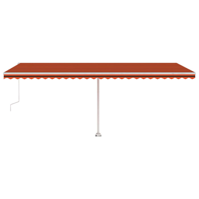 Auvent automatique sur pied 600x300 cm Orange/marron – Image 3