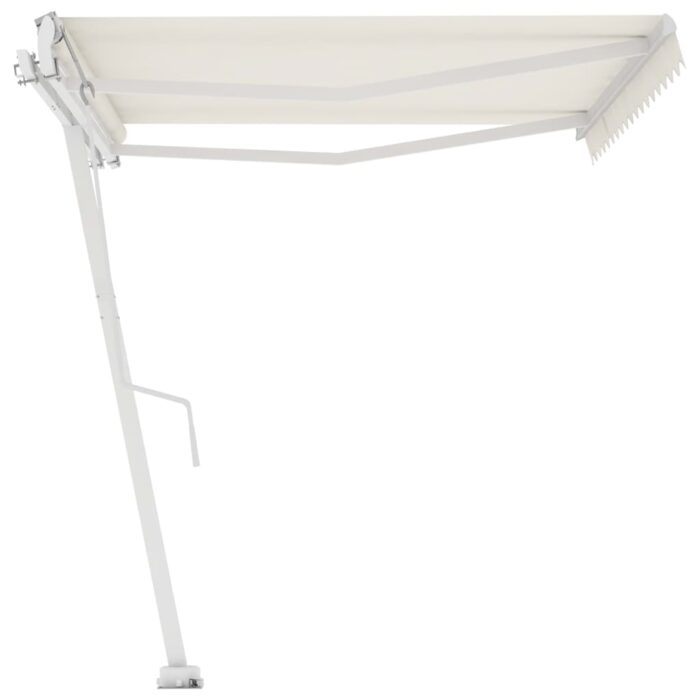 Auvent automatique sur pied 450x350 cm Crème – Image 4