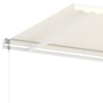 Auvent automatique sur pied 450x350 cm Crème – Image 6
