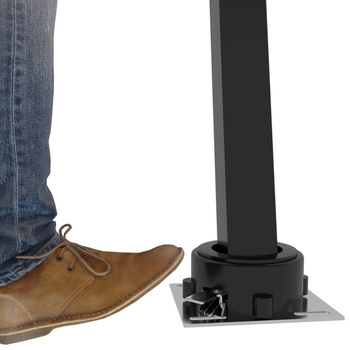 Auvent automatique sur pied 450x350 cm Jaune/Blanc – Image 12