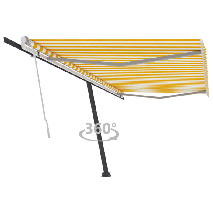 VXL8720286401026_a_en_hd_1.jpg Auvent manuel rétractable sur pied 500x300 cm Jaune/Blanc – Image 1