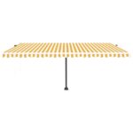 Auvent automatique capteur de vent/LED 500x300cm Jaune et blanc – Image 4
