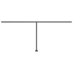 Auvent manuel rétractable sur pied 500x350 cm Jaune/Blanc – Image 7