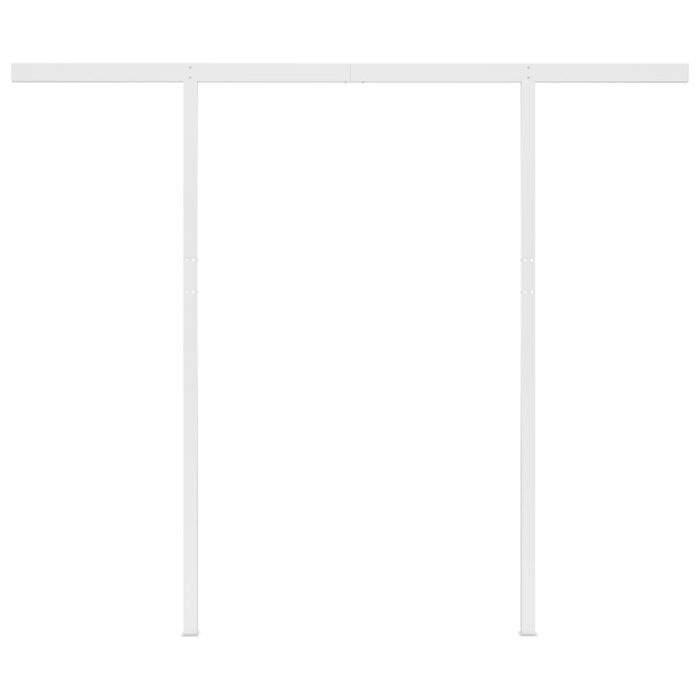 Auvent rétractable automatique poteaux 3,5x2,5 m Orange marron – Image 6