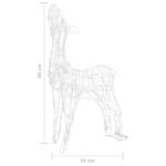 Famille de rennes de décoration Acrylique 160 LED bleu – Image 8