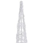Cône lumineux décoratif pyramide à LED Acrylique Bleu 90 cm – Image 2
