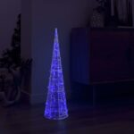 Cône lumineux décoratif pyramide à LED Acrylique Bleu 90 cm