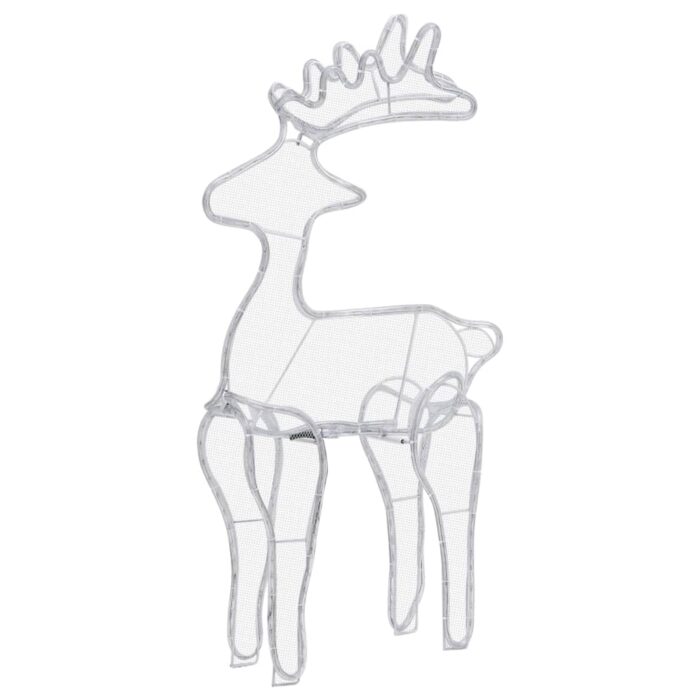 Décoration de Noël de renne avec maille 306 LED 60x24x89 cm – Image 4