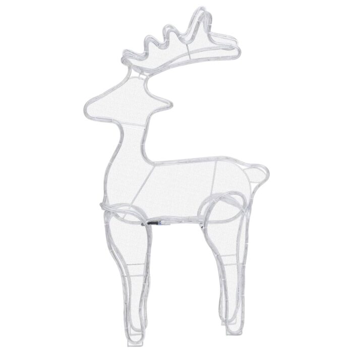 Décoration de Noël de renne avec maille 306 LED 60x24x89 cm – Image 5
