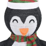 Décoration de Noël pingouin à LED Tissu de luxe 120 cm – Image 5