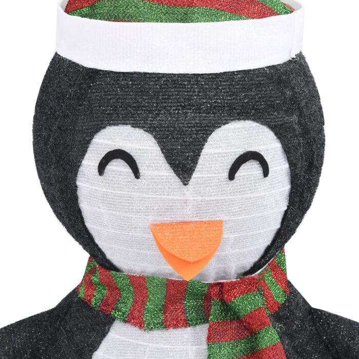 Décoration de Noël pingouin à LED Tissu de luxe 120 cm – Image 5