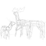 Cordon lumineux de Noël 3 pcs Rennes 229 LED – Image 4