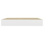 Étagères murales 4 pcs Chêne et blanc 23x23,5x3,8 cm MDF – Image 4